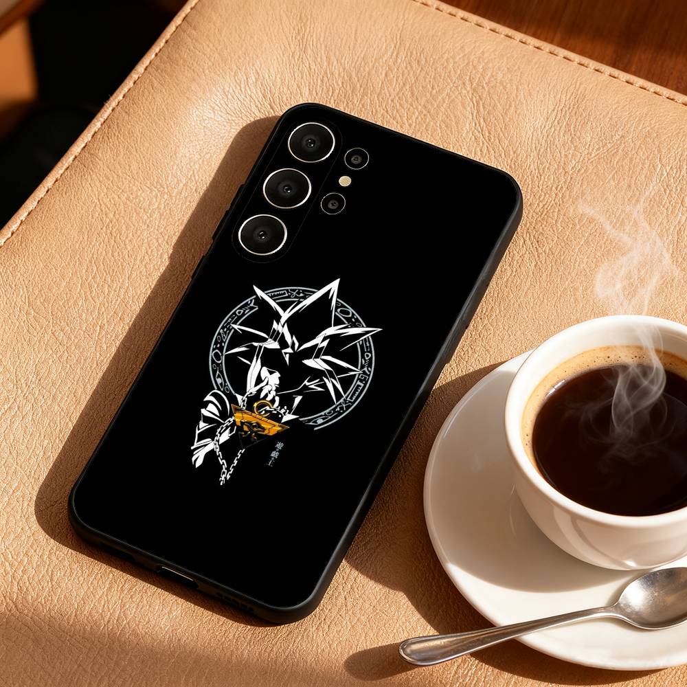 Yu-Gi-Oh Anime Phone Case For Samsung S26,S25,24,23,22,30,21,10,9,Ultra,Plus,Lite,FE Soft Black Case
