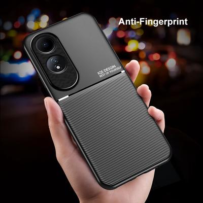 Magnetische PU-Lederhülle für OPPO A60 4G, Rückseite matt, stoßfeste Silikonhülle mit vollem Schutz für OPPO A58 A78 A98 5G
