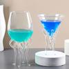 Octopus Wine Glass, Jellyfish Shaped Martini Cup, Creative Cocktail Glass for Juice Bar, Novelty Home Decor Gift