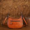 Johnature Retro Embossed Shoulder Bags Genuine Leather Women's Bag Versatile Cowhide Handmade Handbag
