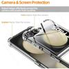Samsungs ZFlip 5 5G Case Clear Acrylic TPU Soft Cover for Samsung Galaxy Z Flip5 5G Flip 4 5g 2023 Airbags Shockproof Coque