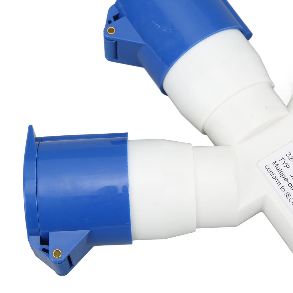 3 Pin Industrial Site Plug IP44 Waterproof Multifunctional 1 in 3 Out 32A Aviation Cable Connector 220‑250V