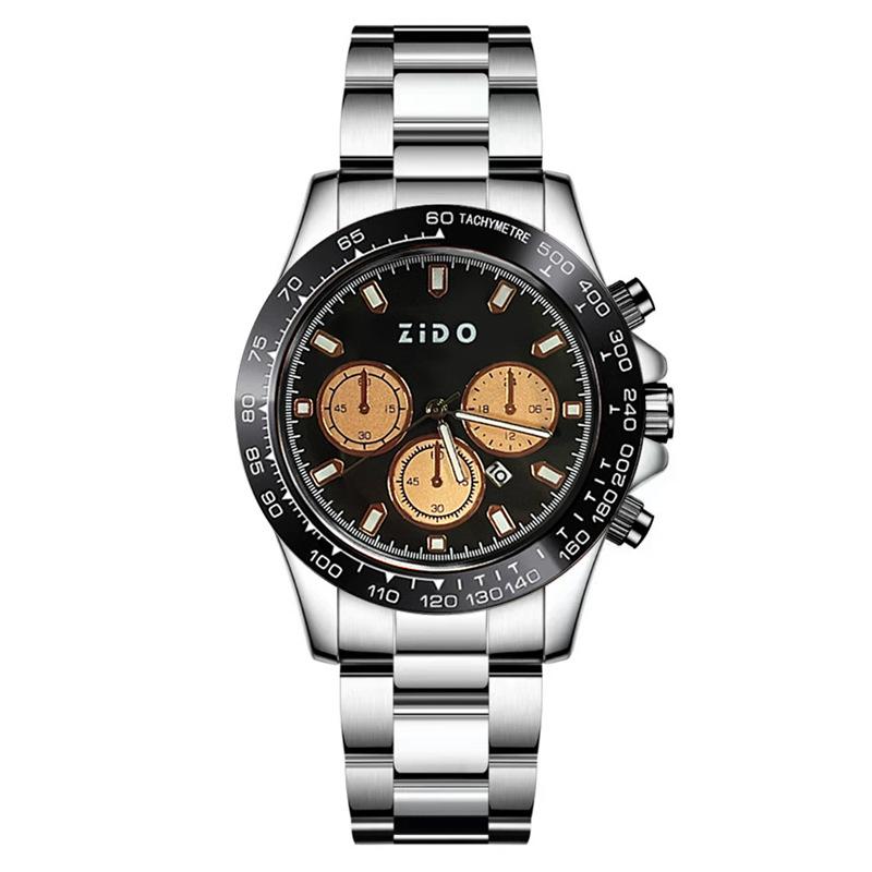 ZIDO Neue Herren Vollautomatische Luxus Modeuhr mit Leuchtendem Zifferblatt und Transparentem Boden