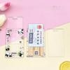 Transparent Card Holder Cartoon Animal Print ID Card Badge Holder Case Kawaii Cartoon Cute Student Bus Card Cover