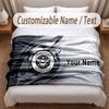 Brentford Football Printed Flannel Blanket Custom Name Text Soft Warm Throw For Bedroom Holiday Gift