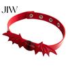 Protection Amulet Jewelry Gothic Bat Leather Choker Necklace, Devil Eyes Collar Necklace for Women Style Men, Adjustable Wing Clavicle Halloween Party