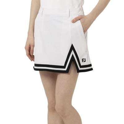 Spódnica golfowa FootJoy Solid Hemline, Spódnica, Biała, Damska, XL, FJW-S25-P02, 34878-XL