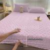 Thicken Warm Mattress Cover Elastic Fitted Sheet Velvet Warm Bed Cover Stretch Pad Protector Non-Slip Bedspread 90/160/180x200cm