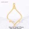 2/4/6Pcs Brass Charms Connectors 18K Gold Plated Connectors For Bracelets Findings,Jewelry Connectors,DIY Jewelry Accessories