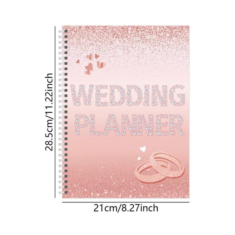 Stylish Wedding Planner Notebook Bride Planning Checklist for Bride Grooms and Coordinators To Organize Every Detail