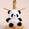 Cute Panda Fairy Plush Doll Keyring With Dresses And Floral Decor For Bag Decor