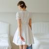 Deondeulob Dd_Embroidery V-Neck Mini Dress