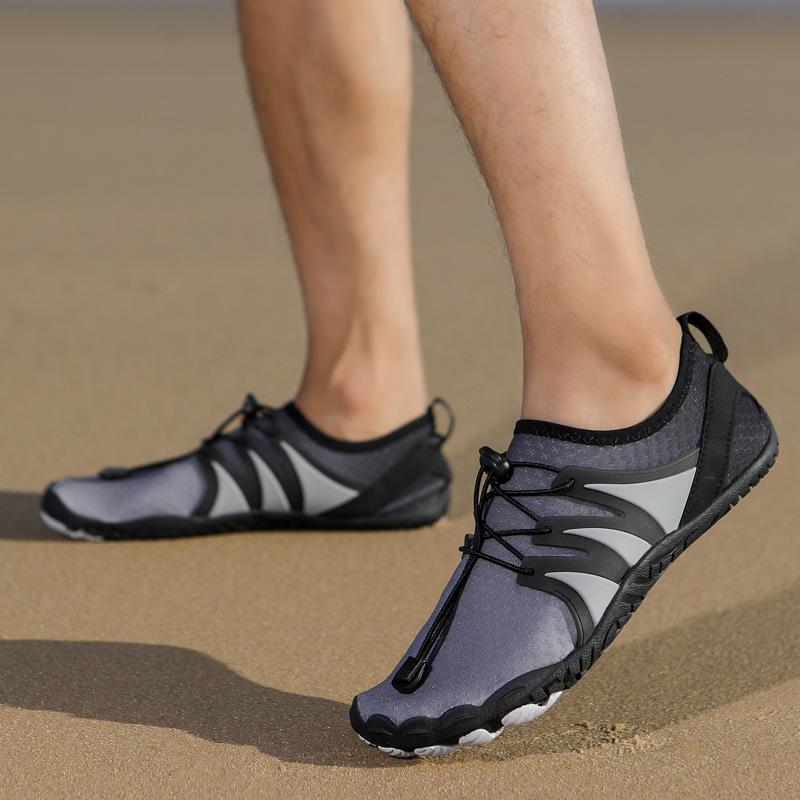 Neue Strandschuhe Badeschuhe Meer Outdoor Schnelltrocknende Watschuhe Rutschfest Schnorcheln Bach Fünf-Zehen-Schuhe