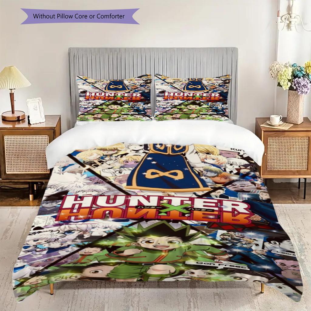 Hunter X Hunter Threepiece Set 1 Duvet Cover 2 Pillowcase Without Core Gift Soft And Comfortable Bedding Set Bedding Suitable For All Seasons