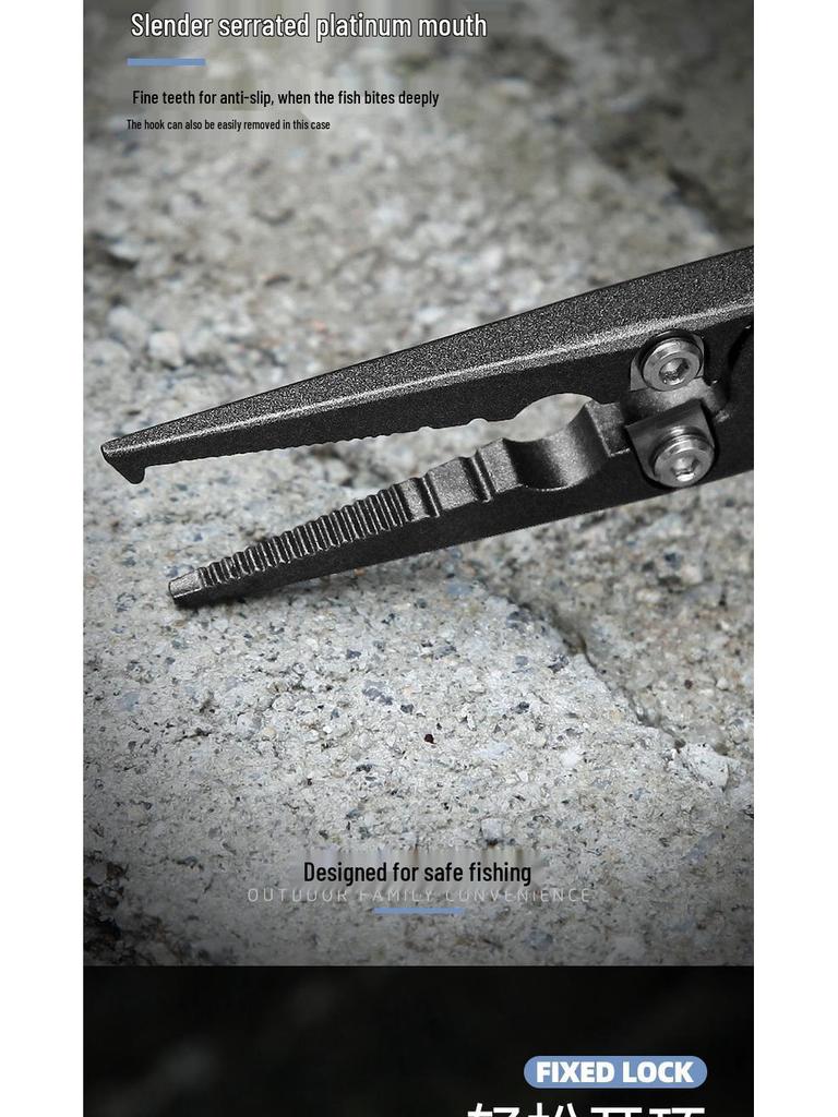 Multifunctional Stainless Steel Fishing Pliers: Fish Gripper & Hook Remover