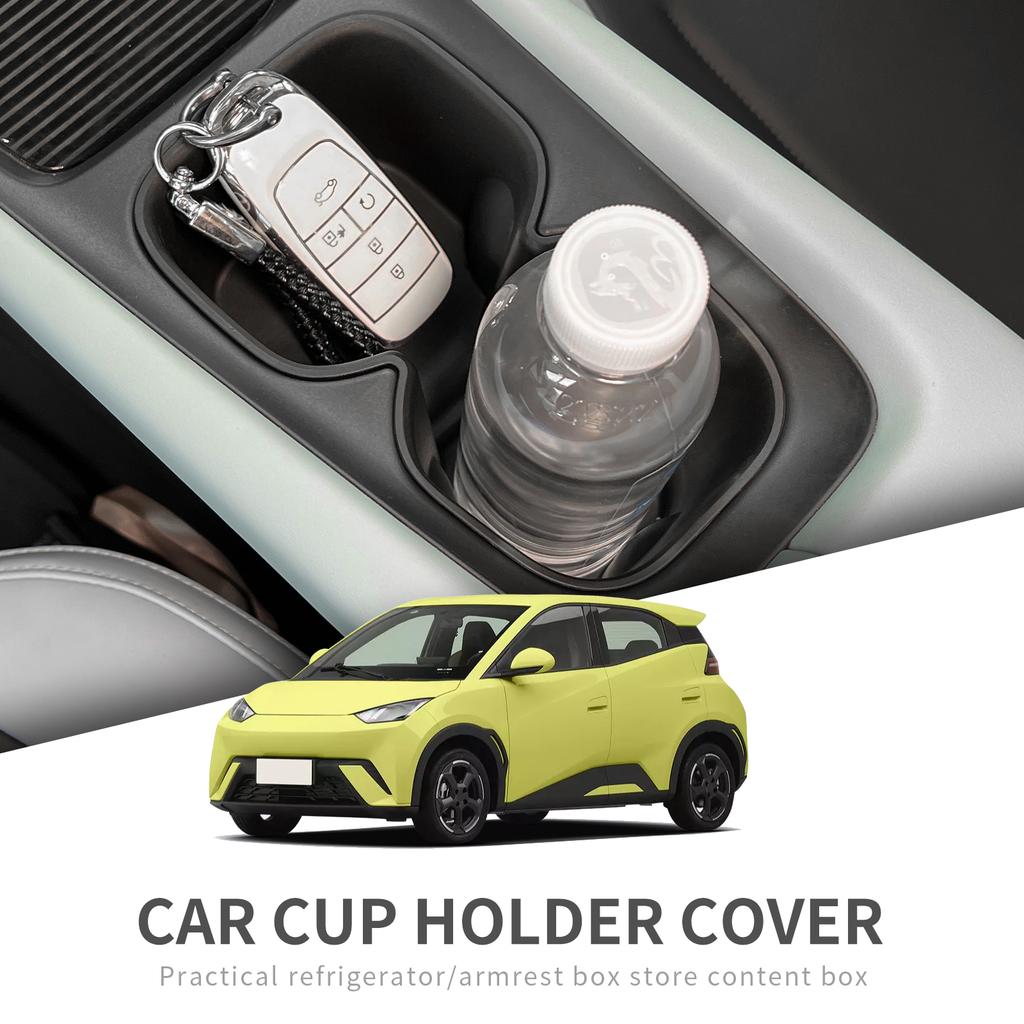 For BYD SEAGULL Cup Holder Storage Box Shock-Absorbing Central Armrest Cup Tray TPE Tidying