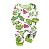 Christmas Print Cute Family Set Pajamas, Home Clothes, Family Set Long Sleeve Top Pants Set