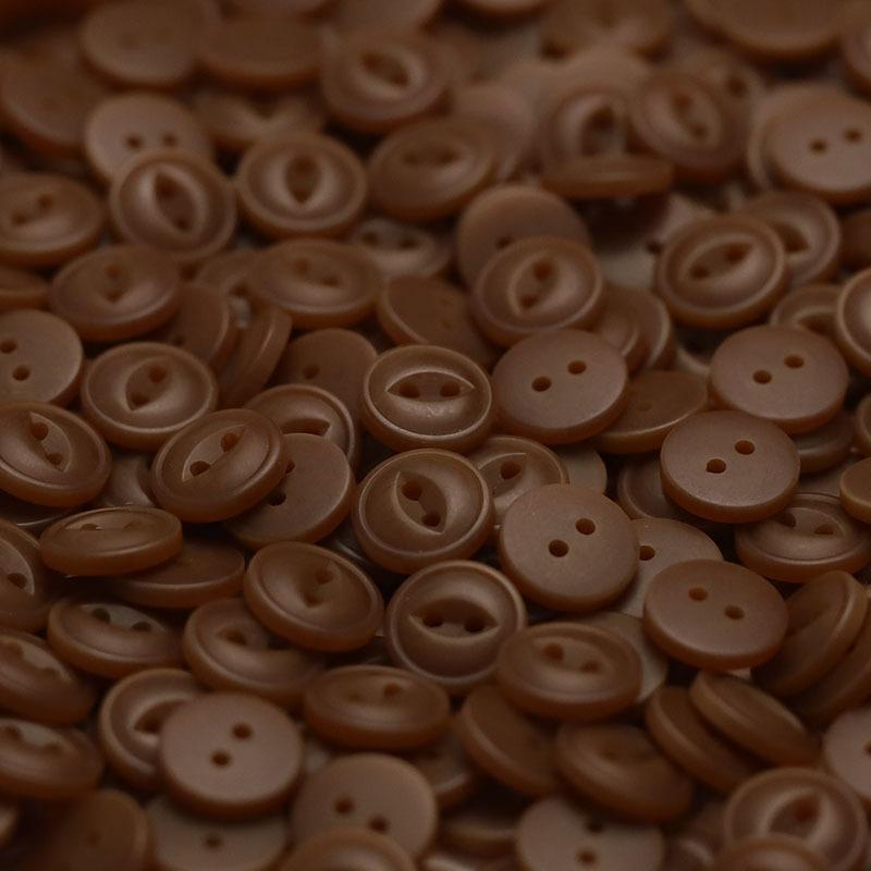 Two-Eye Resin Button Knitted Cardigan Button White Coffee Button Knitted Cardigan Sleeve Collar Button Shirt Top Accessories