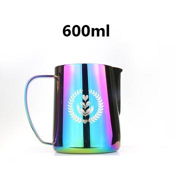 

Frothing Pitcher 600ml Espresso Stainless Steel Pull Flower Cup Latte Coffee Milk Mug Frother Milk Foaming For Barista Tool