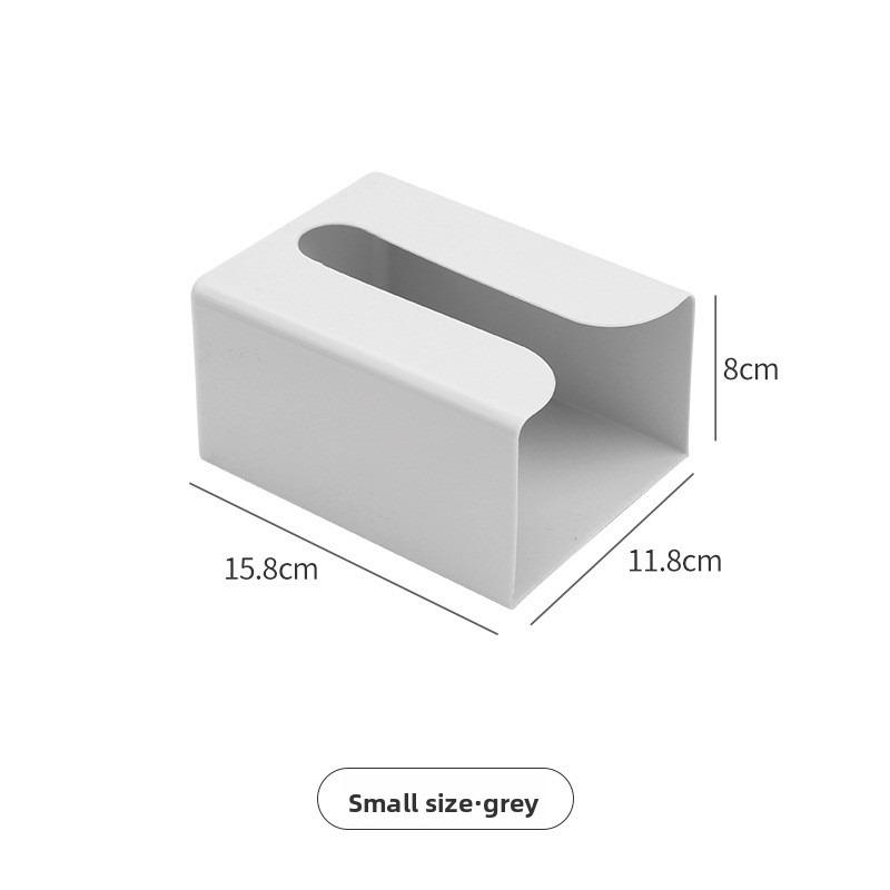 

Wet Wipe Storage Box, Non-perforated Bathroom Wall-mounted Storage Box, Toilet Paper Box, Tissue Box, Wet Wipe Box Small сірий