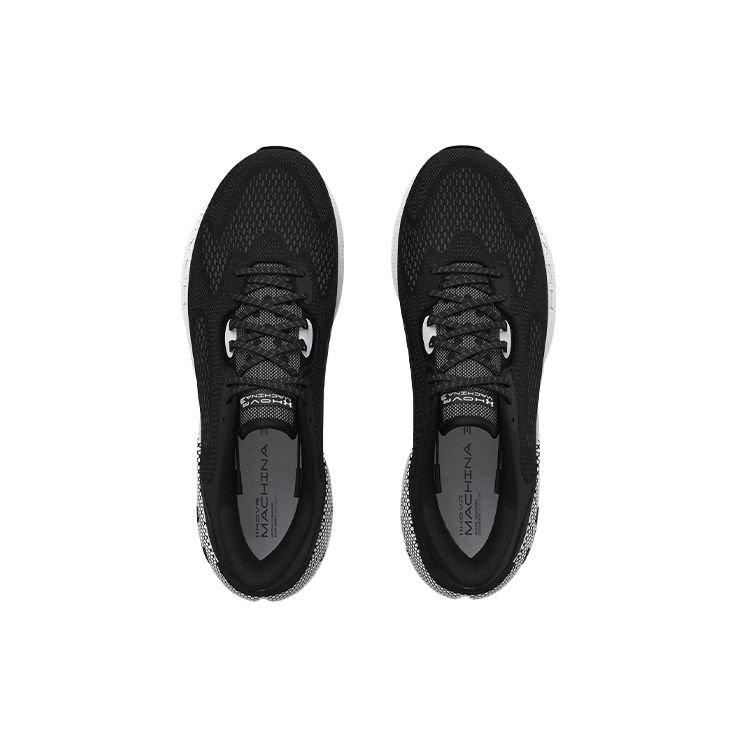Under Armour HOVR Machina 3 CN Running Shoes Black White Grey Women 3025660-001