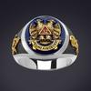Selling Gold Jewelry, Freemasonry Logo Retro Trendy Man Dripping Oil Ring, Direct Supply