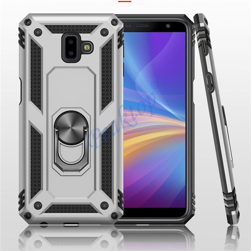 Anti Shock Case For Samsung Galaxy A8 A6 A9 A7 Plus 2018 ShockProof Magnet Case Stand Cover For Samsung A750 A530 Shell