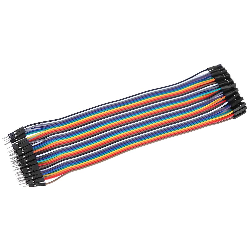 10Pcs Jump Wire Plastic Male to Female Connecting Cable for Computer Electronics 2.54mm