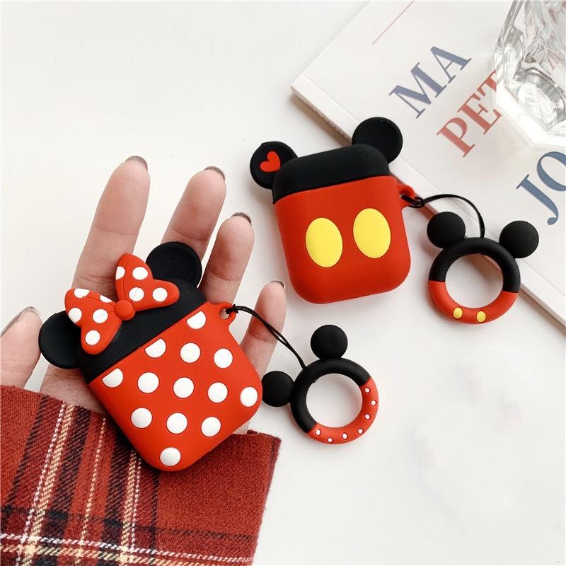 Adorable Mickey And Minnie Airpods Pro Wireless Bluetooth Headphone Cover For Scratch Resistance