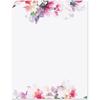 Current Brushed Floral Letter Paper - Spring Stationery Papers With Decorative Flower Border, Printable Holiday, Wedding & Bridal Shower, &