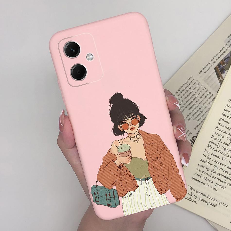 Case For Xiaomi Redmi Note 12 Pro 4G 5G Girl Phone Shell Soft TPU Anti Drop Back Cover Bumper For Redmi Note12 12Pro Coque Funda