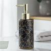 Stylish 300ml Marble Ceramic Soap Dispenser Bottle Empty Bottle Modern Bathroom Decors for Hand Sanitizer & Shampoo