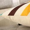 Linen Printed Car-mounted Sofa Pillow with Backrest and Bedside On The Bed