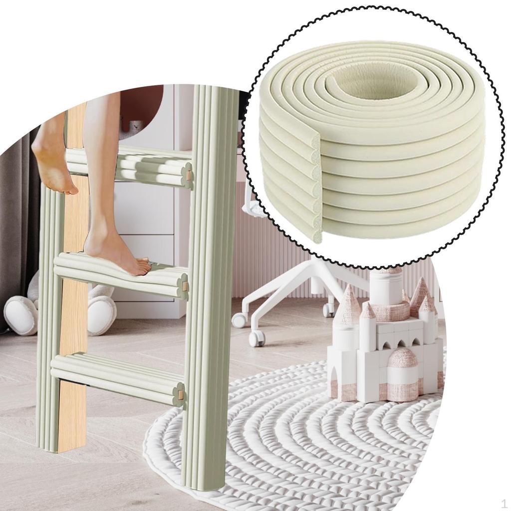 Stair Edging, 2m Long, White, for Indoor, Dormitory And Outdoor Use
