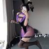 Bunny Girl Witch Style Stockings Sexy Cosplay Reverse Bunny Purple Lingerie Rabbit Halloween Costume Cute Ladies Extreme Moe Temptation Lace [YUEEI]
