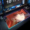augusta wuwa Mouse Pad RGB Gaming Mousepad Big LED Pad PC Desk Mat Luminous Mouse Pad Large Keyboard Mats Table Rug With Backlit
