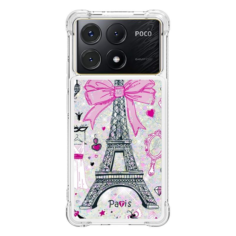 X6 Pro Case On For Fundas Xiaomi Poco X6 Pro Cover Glitter Dynamic Liquid Case For Xiomi Xiaomi PocoX6 X 6 Pro Phone Cases Etui