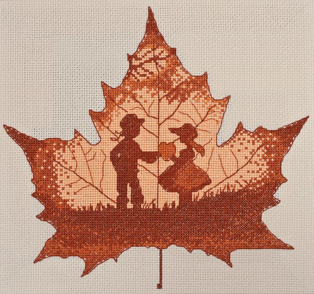 Cross Stitch Kit Abris Art Leaf