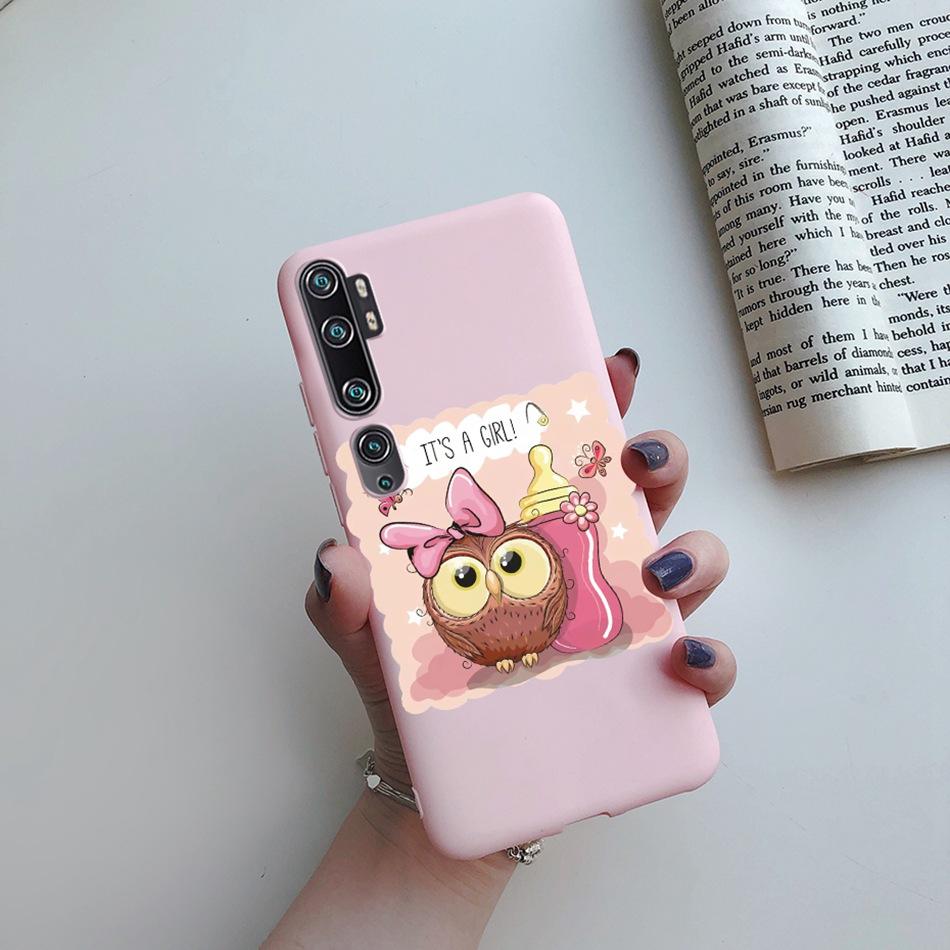 Love Heart Sunflower Case for Xiaomi Mi Note 10 Pro Case Bumper Silicone Back Cover for Xiomi Xiaomi Mi Note 10 Note10 Pro Case