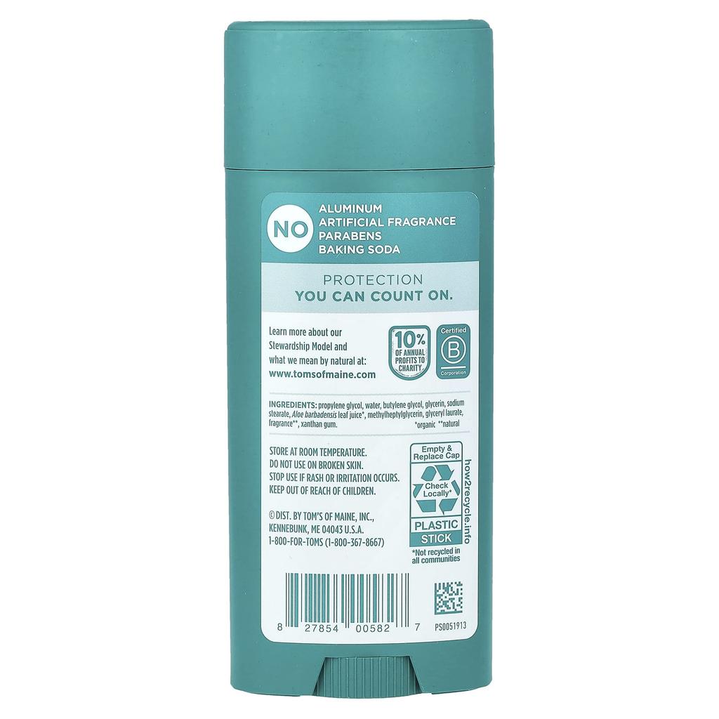 Tom'S Of Maine, Aluminum Free Deodorant, Cucumber Aloe, 92G(3.25Oz)