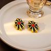Pendientes Vintage de Estilo de Corte con Pedrería y Esmalte - Exquisita Joyería de Plata 925