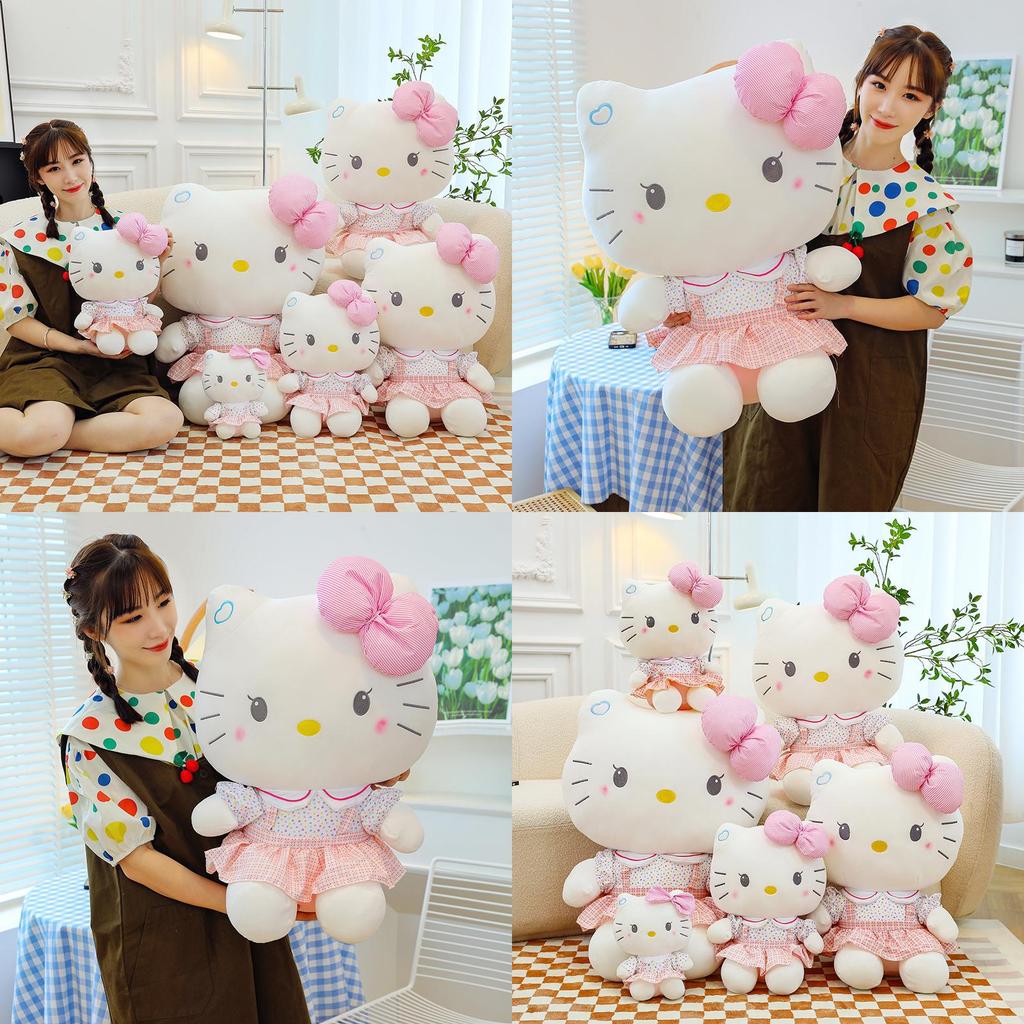 Cute Kt Cat Plush Toy Soft Stuffed Animal Doll Wholesale Gift For Birthdays