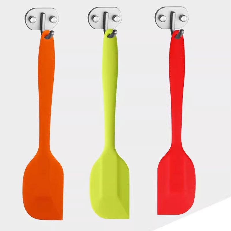 Premium Food Grade Silicone Spatula Heat Resistant Baking Scraper Mixing & Frosting Tool for Cake Cream Non-Stick Cookware Baking Tool