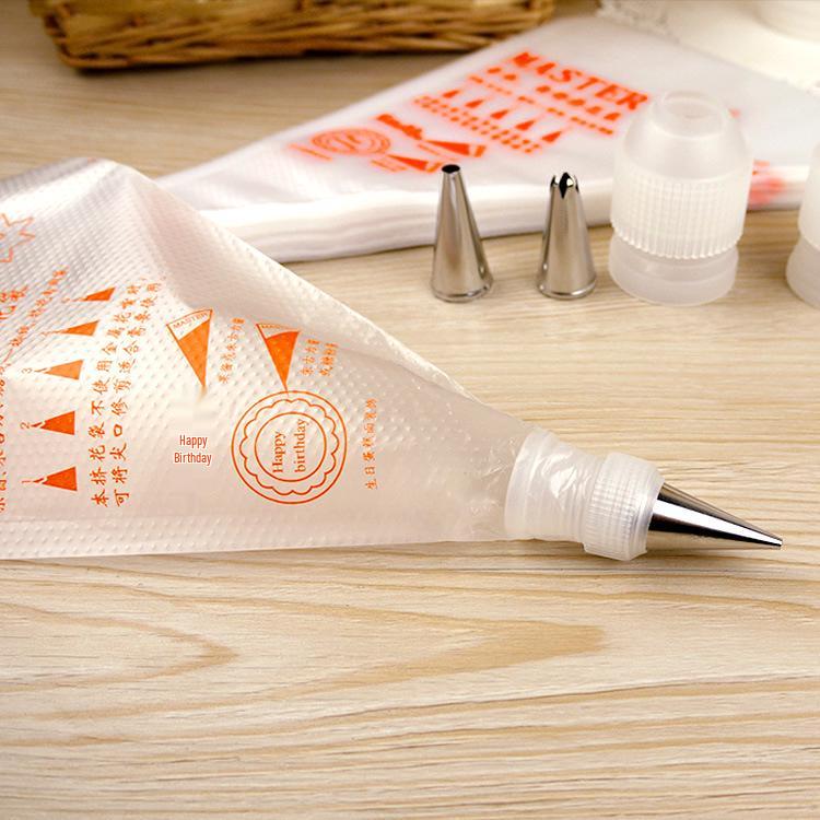 Disposable Cream Piping Bags - 100 Pieces, Small To Large Sizes for Cake Icing and Baking Tools