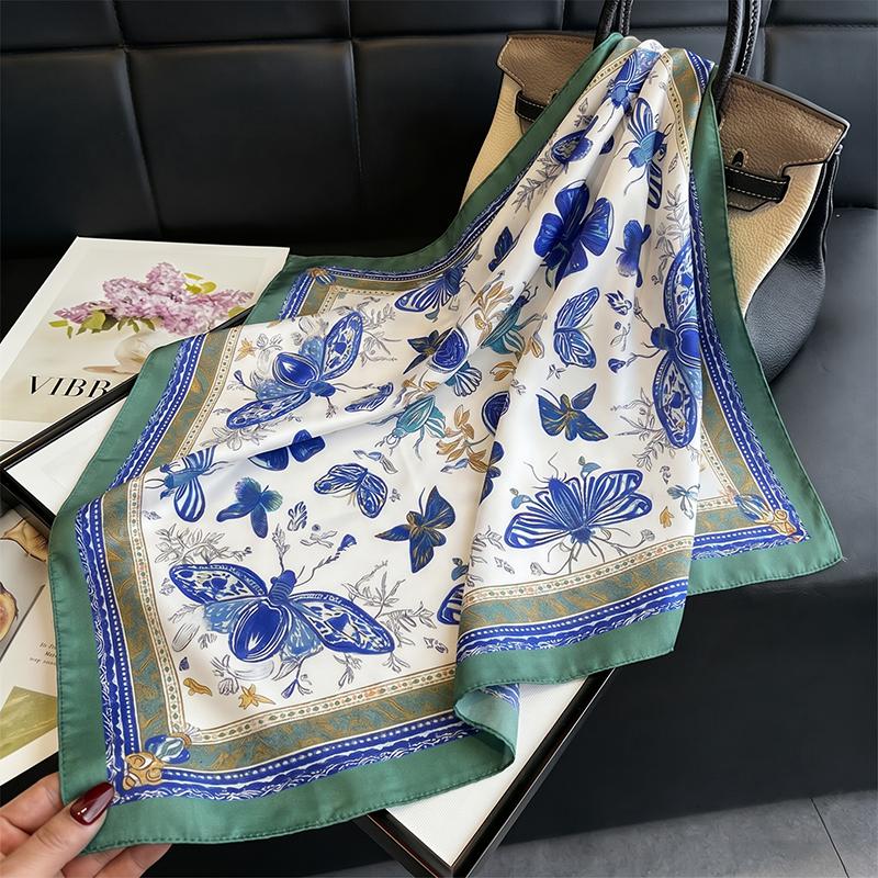 Women's Scarf Luxury Hijab Print Turban Fashion Female Headscarf Bandana Shawl Handkerchief Neckerchief Windproof Wraps Headband