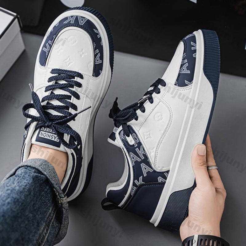 Fashion Men Shoes 2025 Spring Autumn New Fashion Comfortable Height Increase Casual Shoes Breathable Non Slip Vintage Platform Sneakers