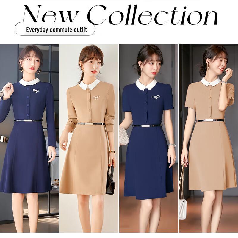 Terman Women's Professional A-line Uniform Dress
