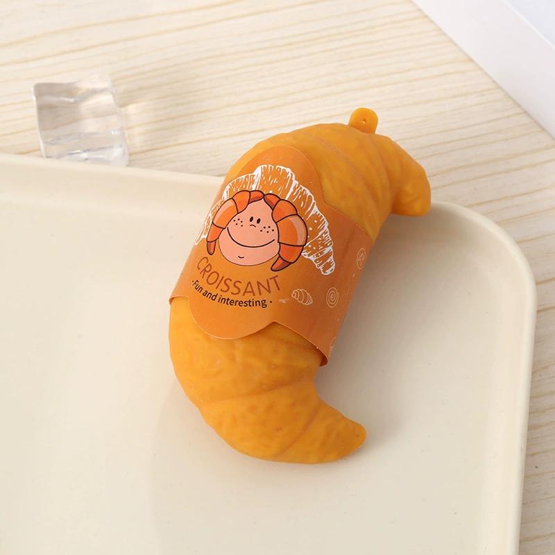 

Pinch Squeeze Relief Squishy Cute Fun Realistic Croissant Toys Lazy Stress Ball Funny Stress Relief Fidget