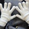 1Pairs Fashion Winter Mink Velvet Five Full Finger Gloves Plush Warm Cold-Proof Gloves Outdoors Cycling Solid Color Mittens