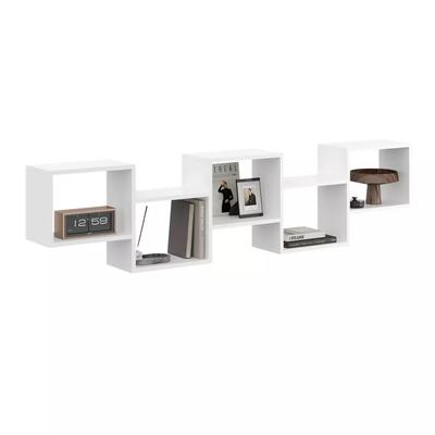 Wall Hanging Shelf, Bookcase - No. 13 White